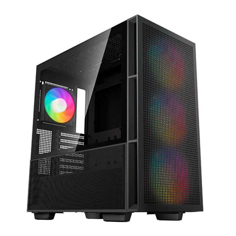 Gabinete Gamer Deepcool CH560, RGB, Mid-Tower, Lateral de Vidro, Com 4 Fans, Preto, R-CH560-BKAPE4-G-1
