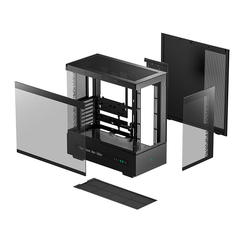 Gabinete Gamer Deepcool CH690 Digital, Mid-Tower, Lateral de Vidro, Preto, R-CH690-BKNNA0D-G-1