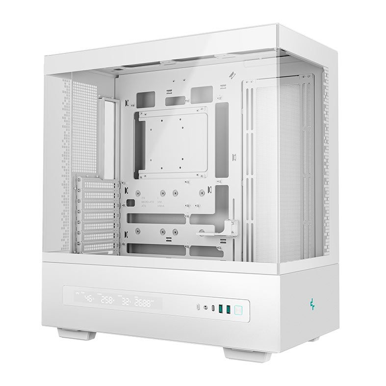 Gabinete Gamer Deepcool CH690 Digital, Mid-Tower, Lateral de Vidro, Branco, R-CH690-WHNNA0D-G-1