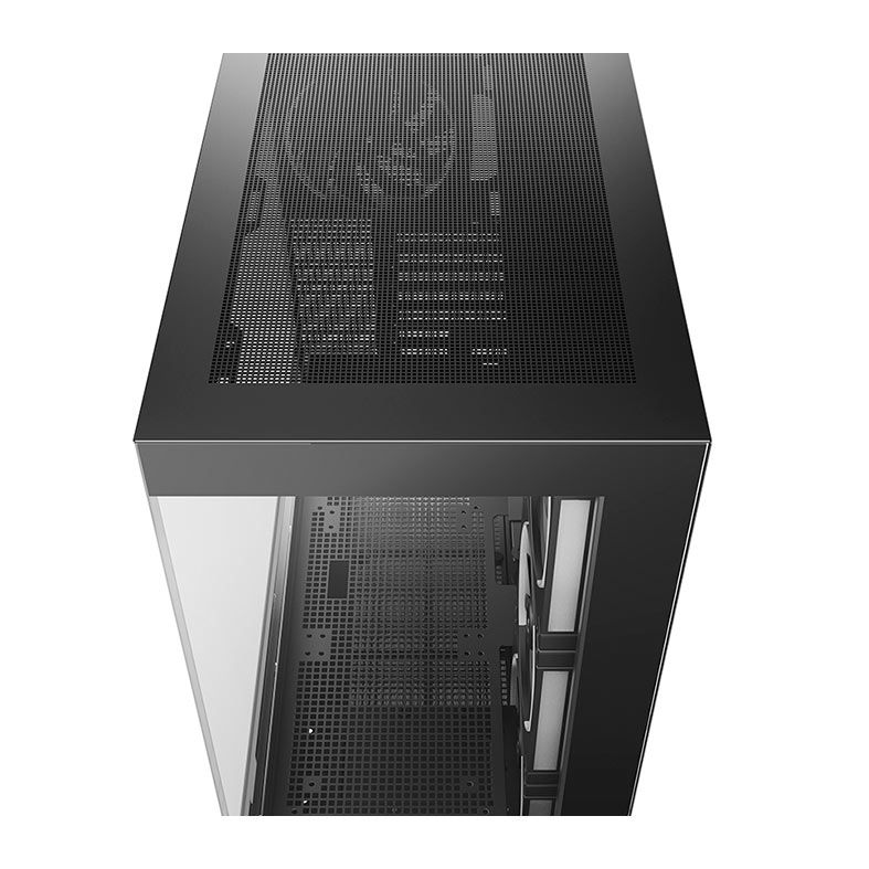 Gabinete Gamer Deepcool CH690 LCD, ARGB, Mid-Tower, Lateral de Vidro, Com 4 Fans, Preto, R-CH690LCD-BKNNA0D-G
