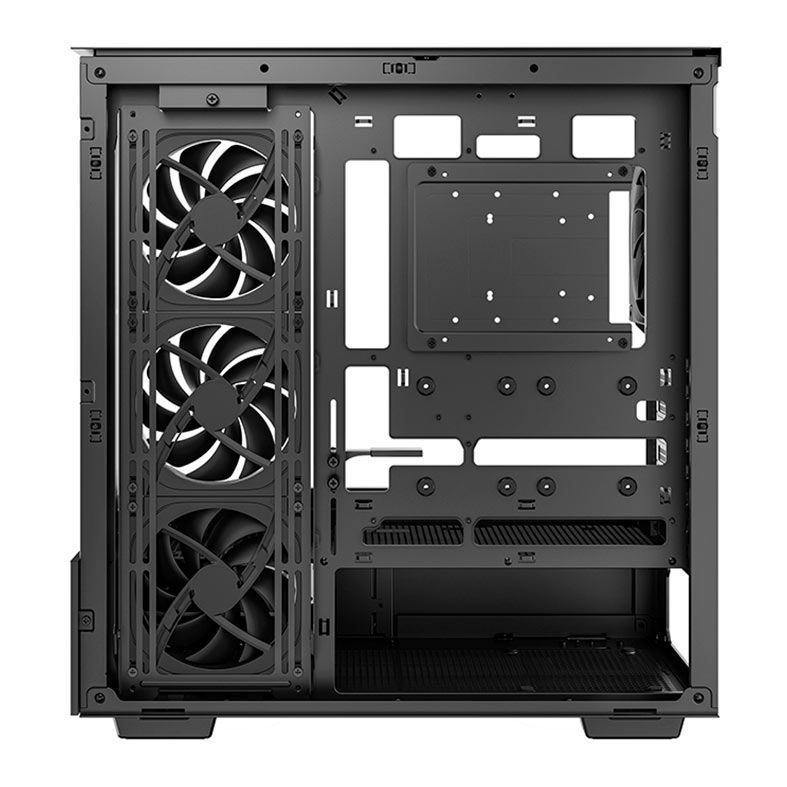 Gabinete Gamer Deepcool CH690 LCD, ARGB, Mid-Tower, Lateral de Vidro, Com 4 Fans, Preto, R-CH690LCD-BKNNA0D-G