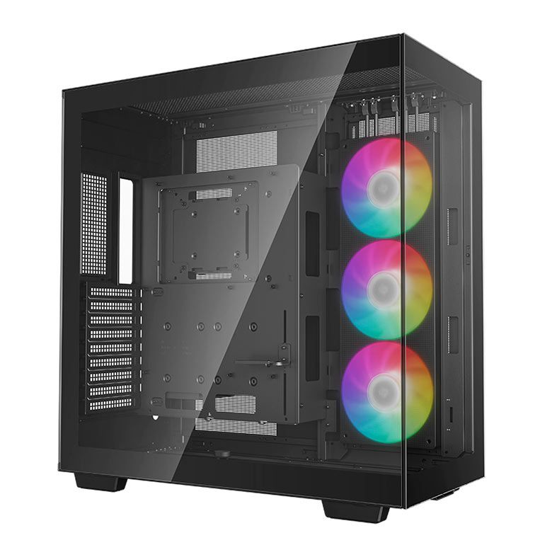 Gabinete Gamer Deepcool CH780, ARGB, Full-Tower, Lateral de Vidro, Com 3 Fans, Preto, R-CH780-BKADE41-G-1