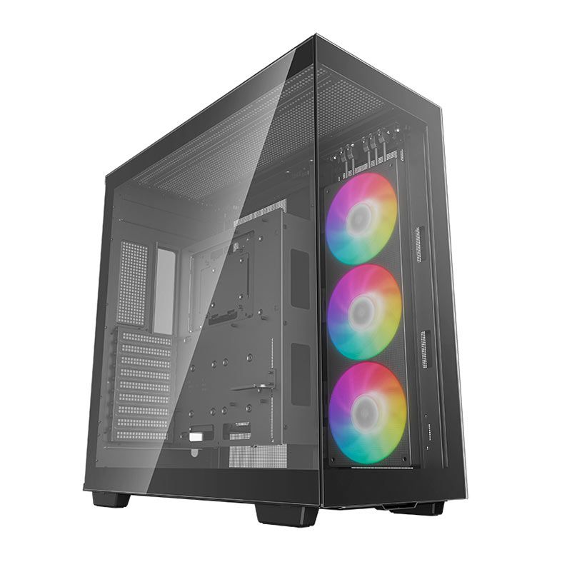 Gabinete Gamer Deepcool CH780, ARGB, Full-Tower, Lateral de Vidro, Com 3 Fans, Preto, R-CH780-BKADE41-G-1