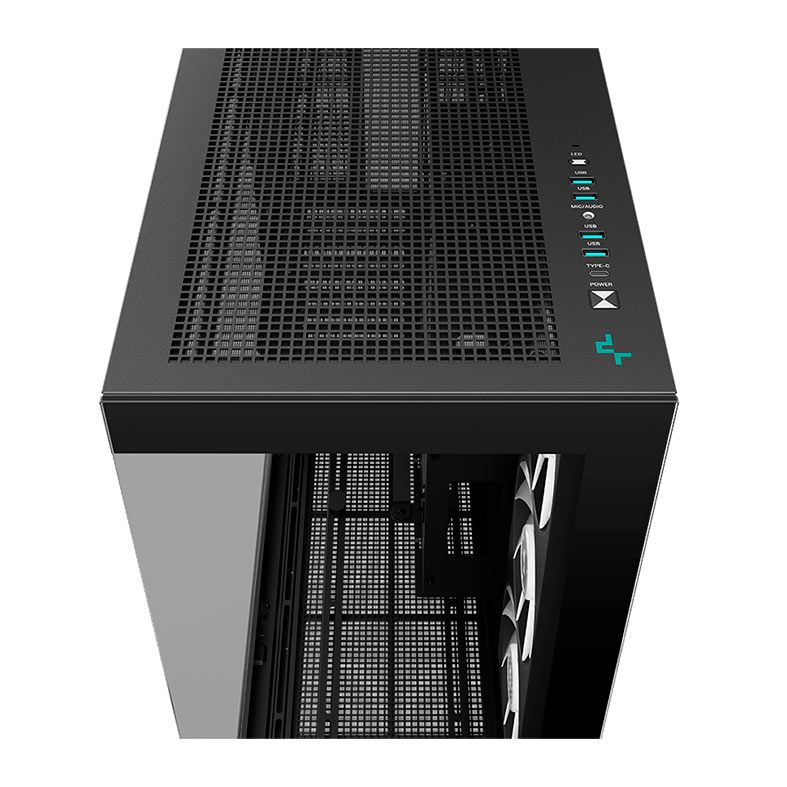 Gabinete Gamer Deepcool CH780, ARGB, Full-Tower, Lateral de Vidro, Com 3 Fans, Preto, R-CH780-BKADE41-G-1