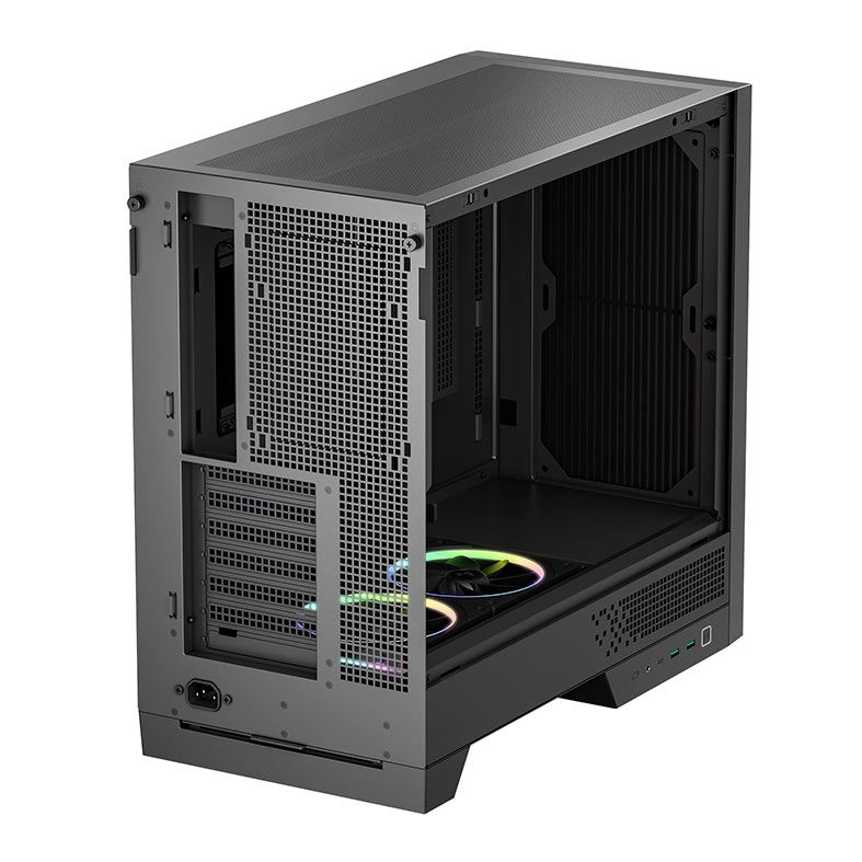 Gabinete Gamer Deepcool CL600, ARGB, Lateral de Vidro, Com 2 Fans, Mid-Tower, Preto, R-CL600-BKNNA2-G-1