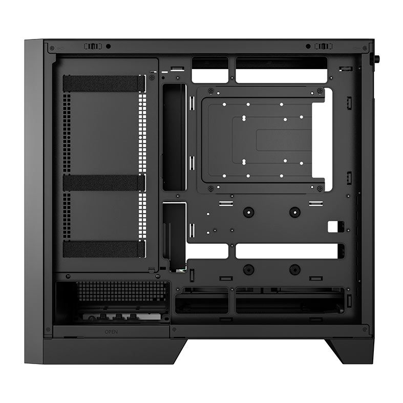 Gabinete Gamer Deepcool CL600, ARGB, Lateral de Vidro, Com 2 Fans, Mid-Tower, Preto, R-CL600-BKNNA2-G-1