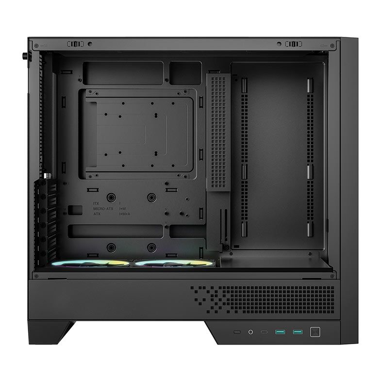 Gabinete Gamer Deepcool CL600, ARGB, Lateral de Vidro, Com 2 Fans, Mid-Tower, Preto, R-CL600-BKNNA2-G-1