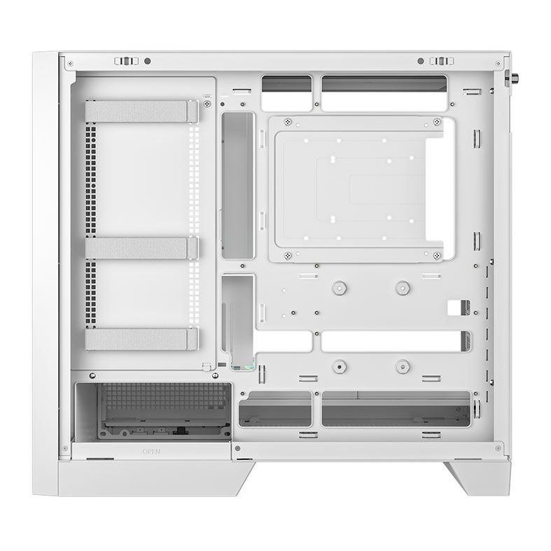 Gabinete Gamer Deepcool CL600, ARGB, Lateral de Vidro, Com 2 Fans, Mid-Tower, Branco, R-CL600-WHNNA2-G-1