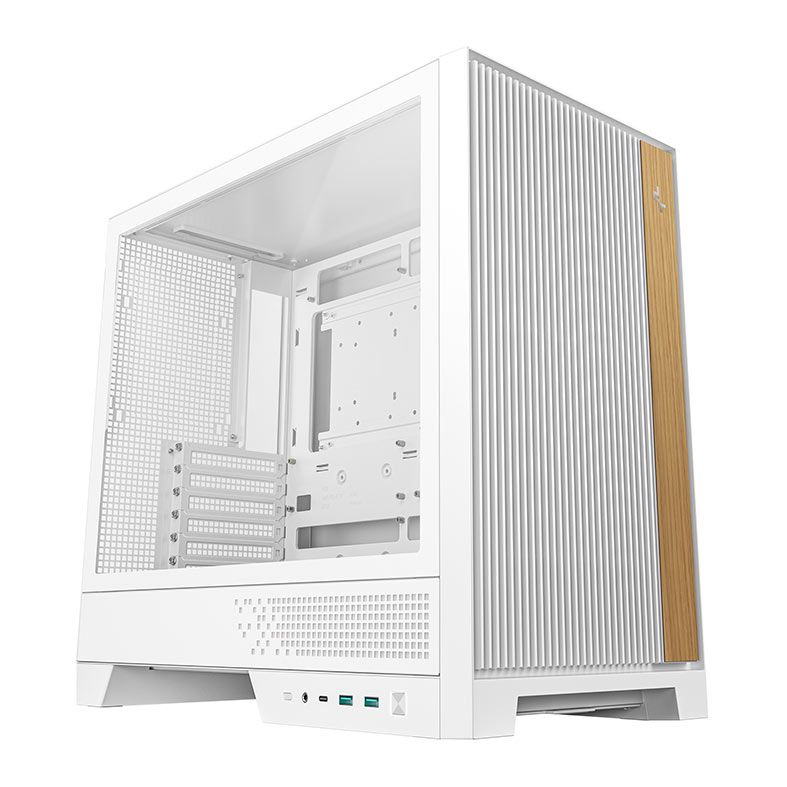 Gabinete Gamer Deepcool CL600, ARGB, Lateral de Vidro, Com 2 Fans, Mid-Tower, Branco, R-CL600-WHNNA2-G-1
