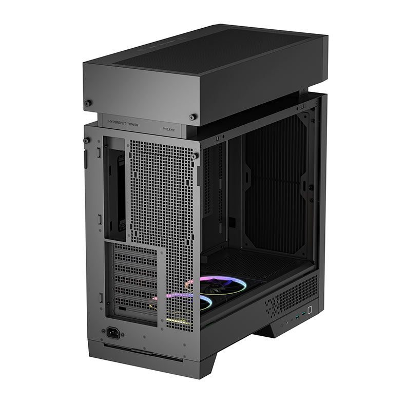 Gabinete Gamer Deepcool CL660, ARGB, Lateral de Vidro, Com 2 Fans, Mid-Tower, Preto, R-CL660-BKNNA0-G-1