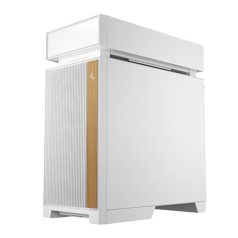 Gabinete Gamer Deepcool CL6600, ARGB, Mid-Tower, Lateral de Vidro, Com 2 Fans + Water Cooler 360mm, Branco, R-CL6600-WHNNA0-G
