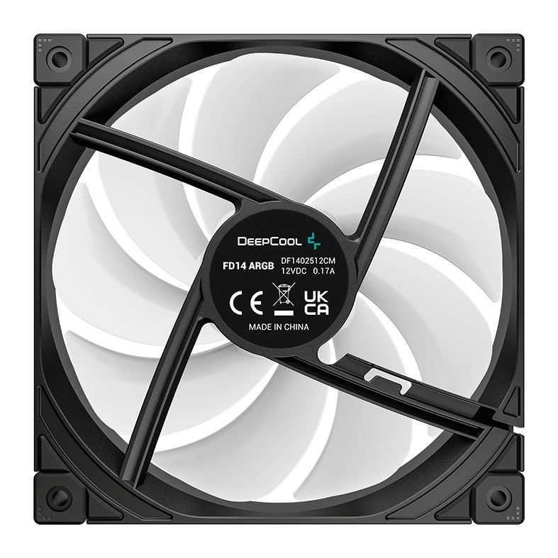 Kit Ventoinhas Deepcool FD14, ARGB, 3x140mm, Preto, R-FD14-BKAPN3-G