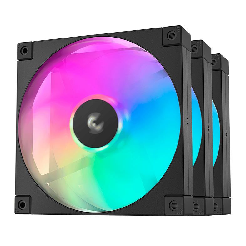 Kit Ventoinhas Deepcool FD14, ARGB, 3x140mm, Preto, R-FD14-BKAPN3-G