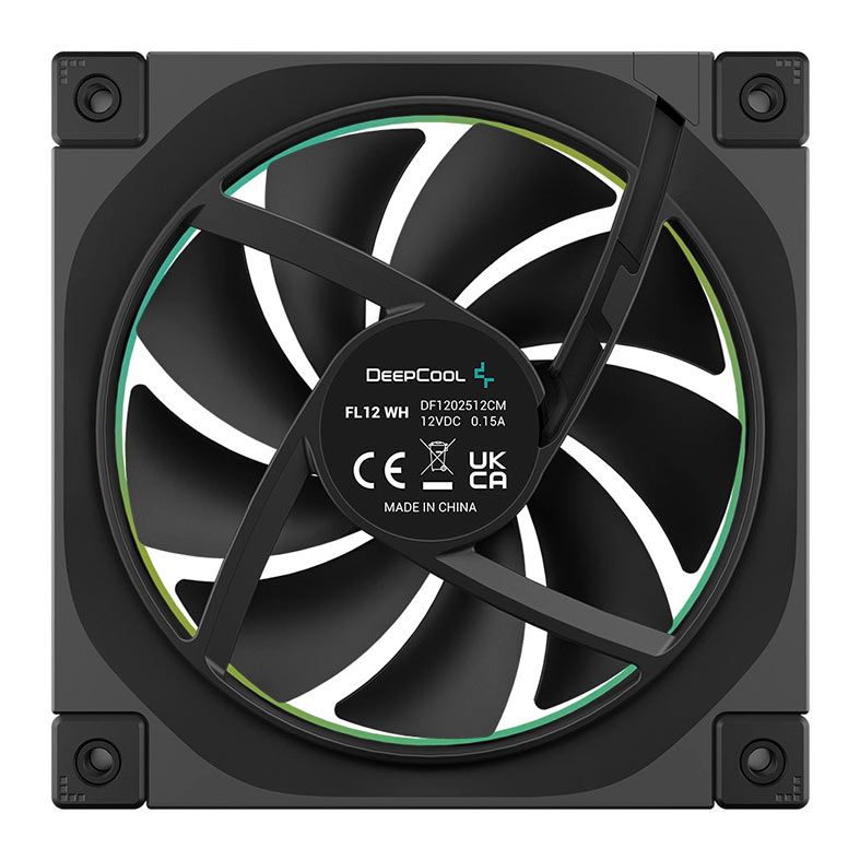 Ventoinha Deepcool FL12, ARGB, 120mm, Preto, R-FL12-BKAPN1-G