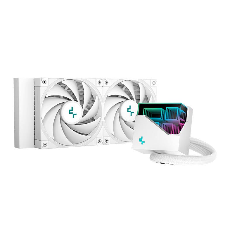 Water Cooler Deepcool LT520 WH Infinity Series, 240mm, Branco, R-LT520-WHAMNF-G-1