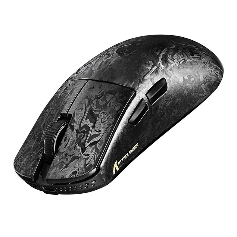 Mouse Gamer Attack Shark R11 Ultra Forged Black, 42000DPI, 6 Botoes, Tri-Mode, Preto, R11-FORGED-BK