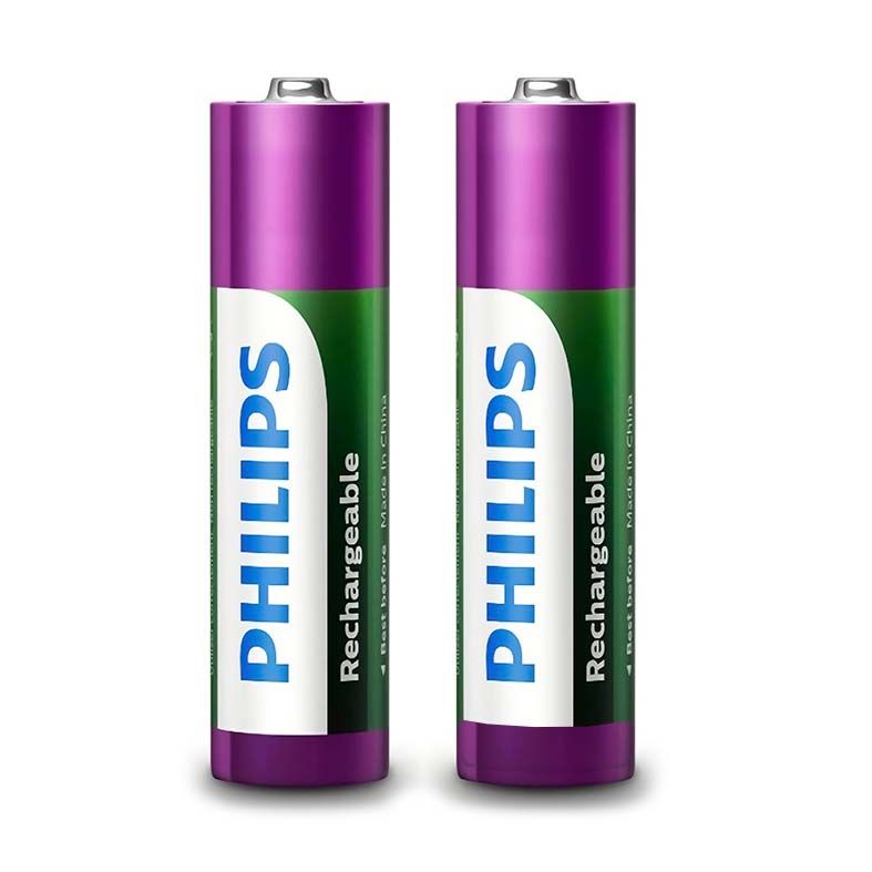 Pilhas Recarregavel Philips AA 1,2v 1000mAh 2 Unidades, R6B2RTU10/97