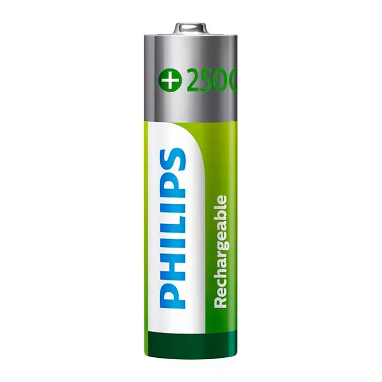 Pilha Alcalina Philips Recaregavel, AA, 2 Unidades, R6B2RTU25-59