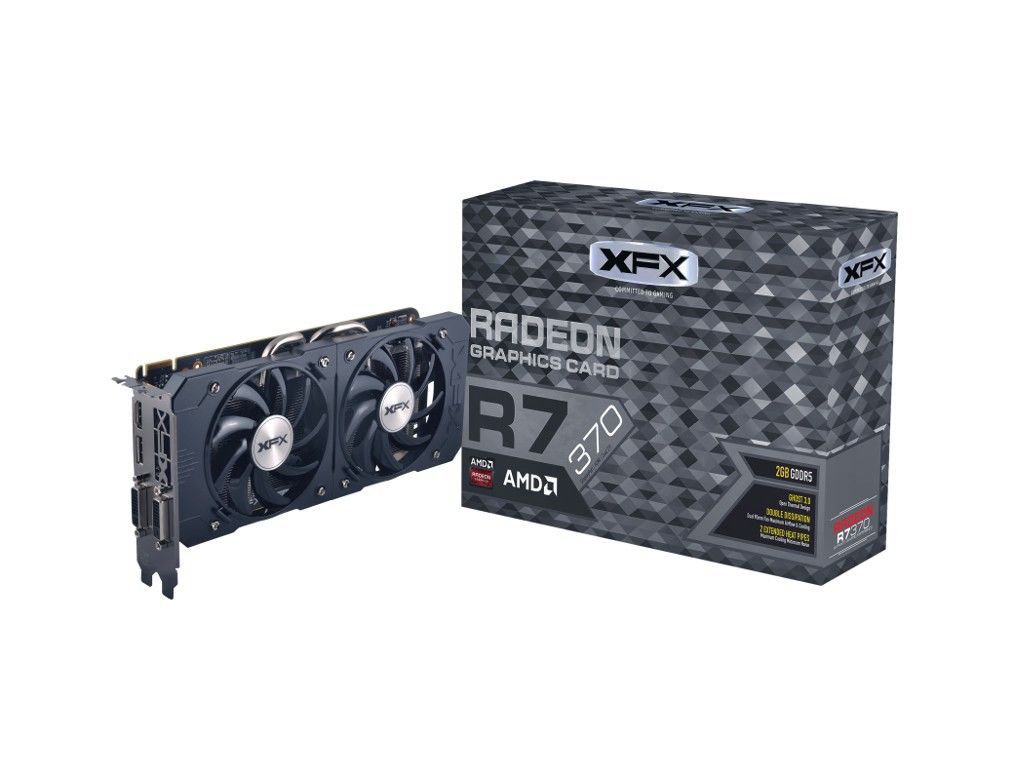 Placa de Video XFX Radeon R7 370 2GB GDDR5 256-bit, R7-370P-2DF5
