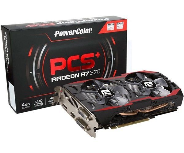 Placa de Video PowerColor Radeon PCS+ R7 370 4GB GDDR5 256-bit, AXR7 370 4GBD5-PPDHE