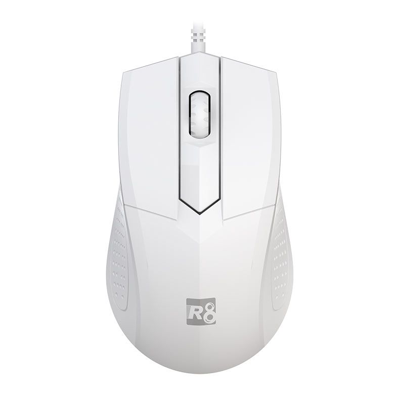 OPENBOX Mouse R8 1607, 1200DPI, 3 Botoes, Branco, R8-1607-WH