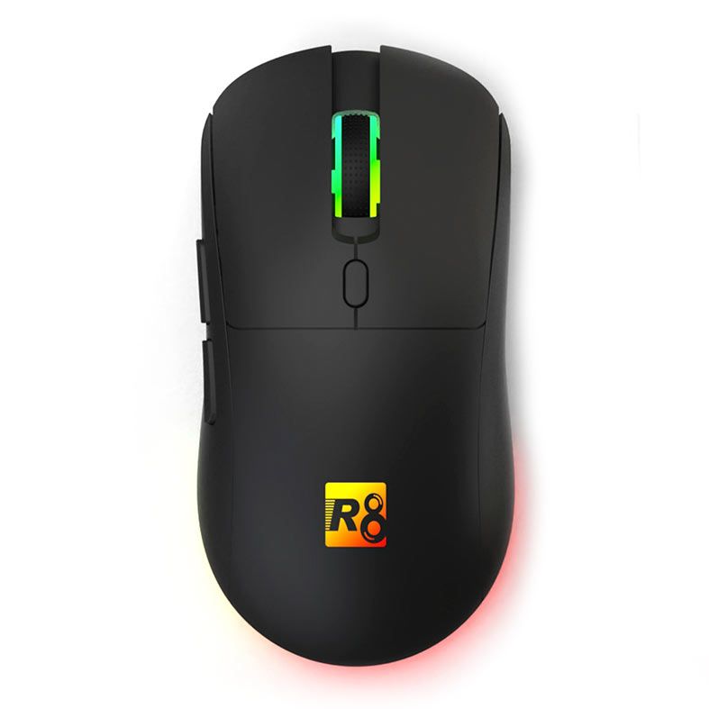 OPENBOX Mouse R8 1763, 3200DPI, 6 Botoes, Wireless, Preto, R8-1763WL-BK