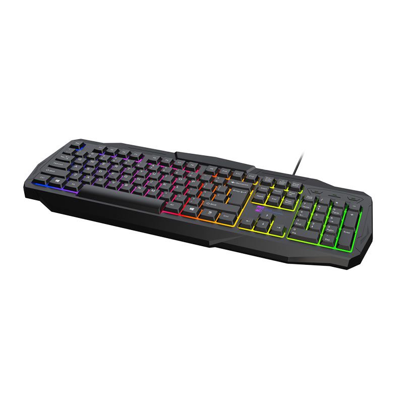 OPENBOX Teclado Gamer R8 GW100, Rainbow, USB, Preto, R8-GW100-BK