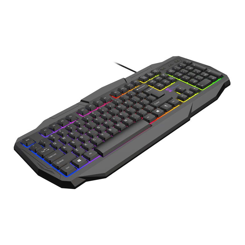 OPENBOX Teclado Gamer R8 GW100, Rainbow, USB, Preto, R8-GW100-BK