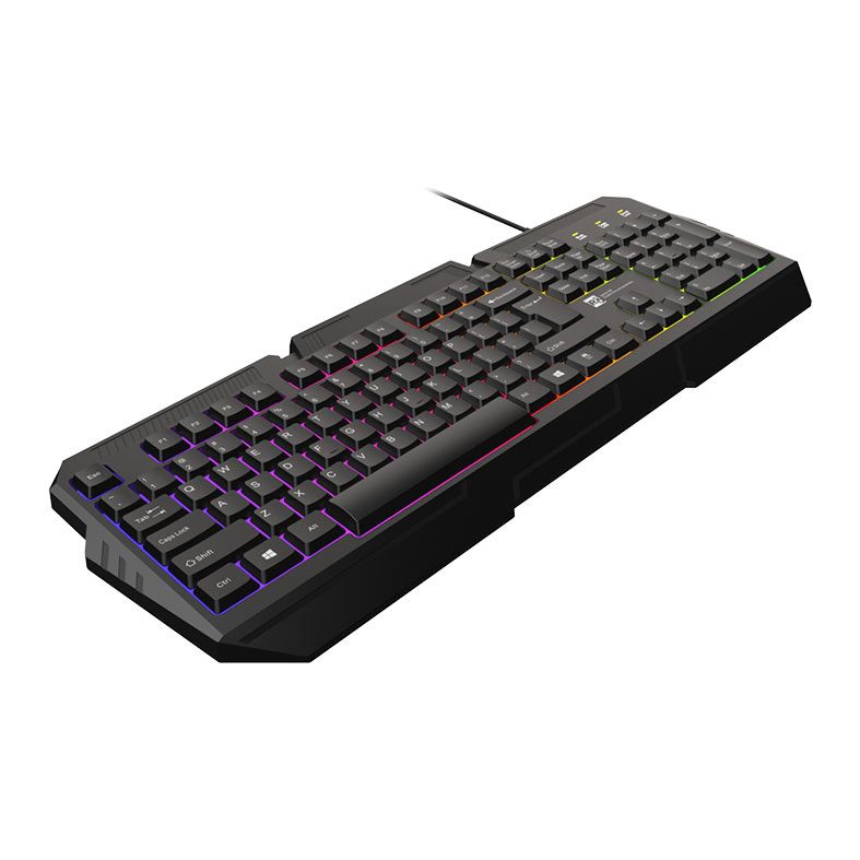 Teclado Gamer R8 GW101, Rainbow, USB, Preto, R8-GW101-BK