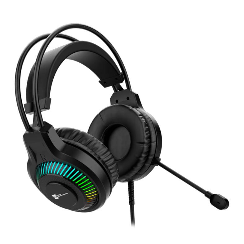 Headset Gamer R8 H01, Drivers 50mm, USB, Preto, R8-H01-BK