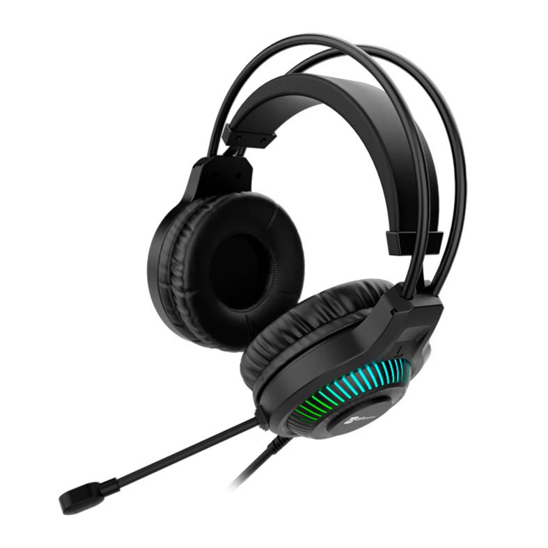Headset Gamer R8 H01, Drivers 50mm, USB, Preto, R8-H01-BK
