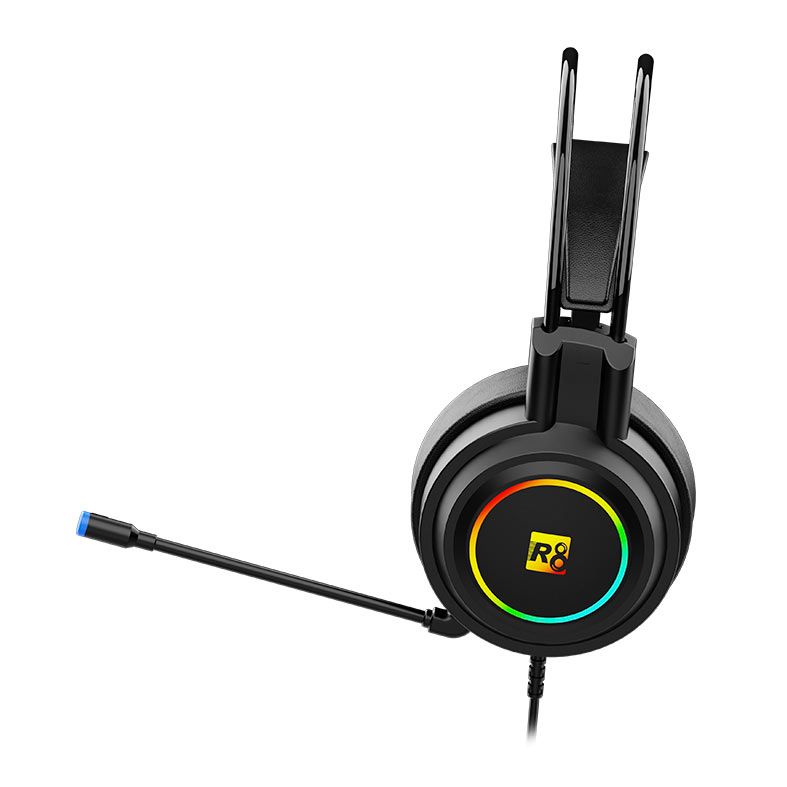 Headset Gamer R8 H03, Drivers 50mm, USB, Preto, R8-H03-RBW