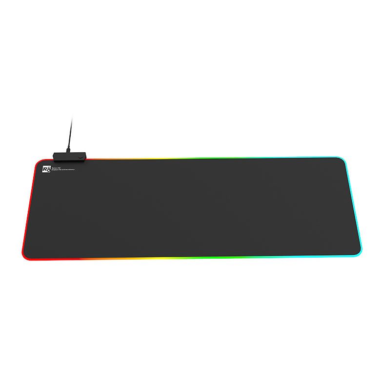 Kit R8 01, Teclado Gamer Rainbow USB, Mouse 1600DPI Wireless, Mousepad RGB 800x300x3mm, Preto, R8-KIT01
