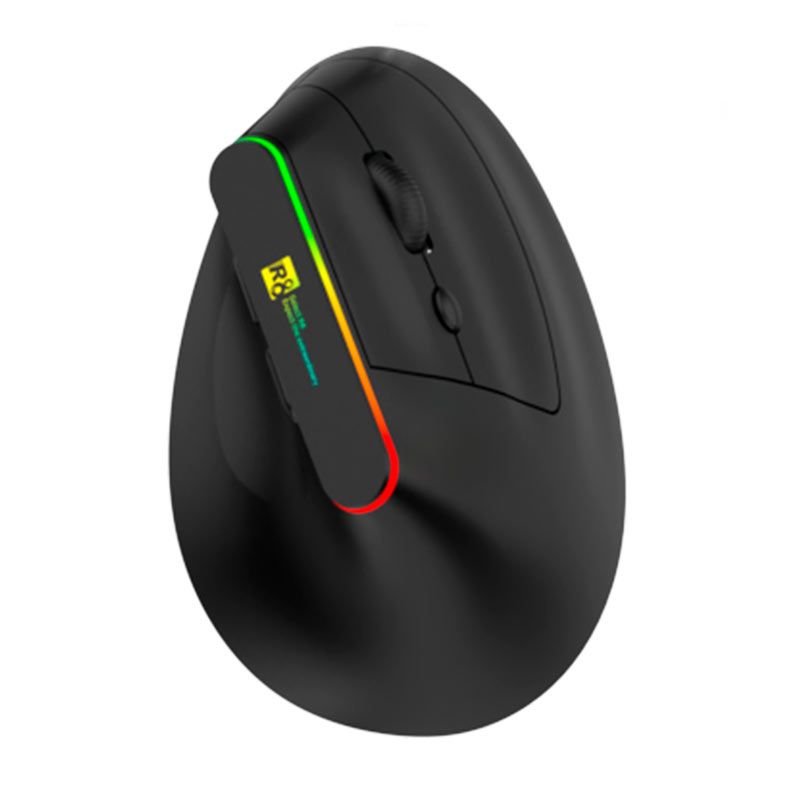Mouse R8 X2, 1600DPI, 6 Botoes, Wireless, Preto, R8-X2WL-BK