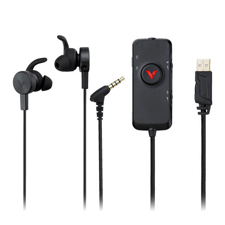 Fone de Ouvido Gamer Rapoo VM150S, P3, Preto, RA035