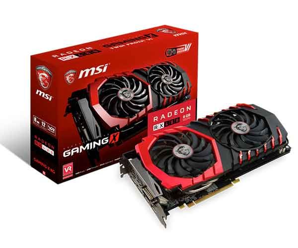 Placa de Video MSI Radeon RX 480 Gaming X 8G
