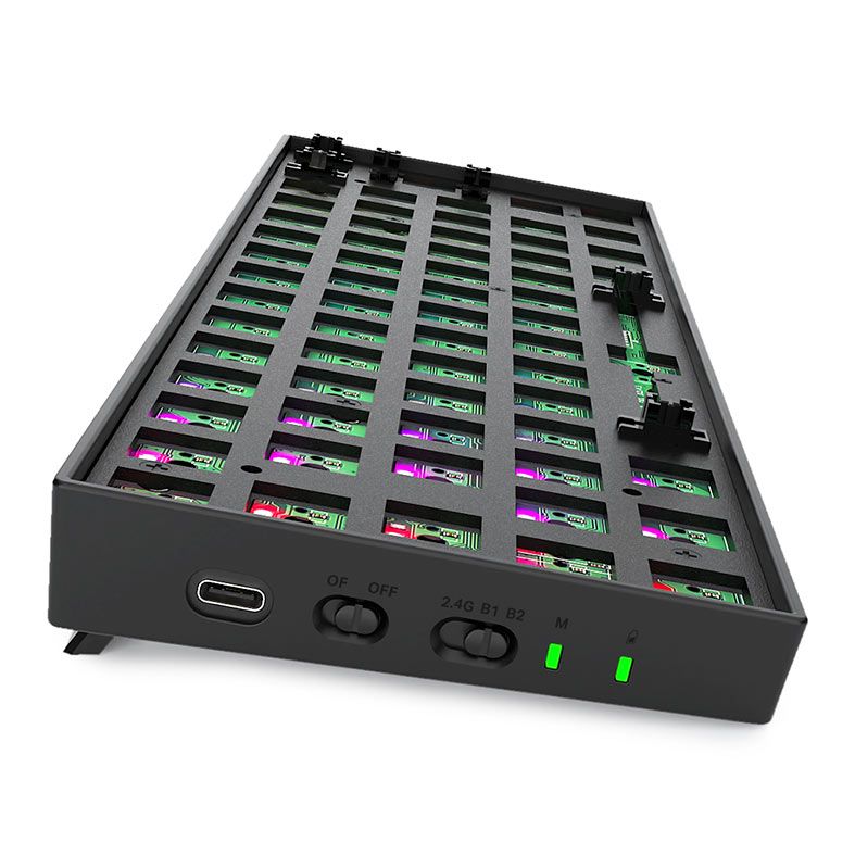 Base Para Teclado Mecanico Gamer Redragon Draconic Pro Barebone Edition, RGB, Wireless, Preto, RD-BBK530-PRO