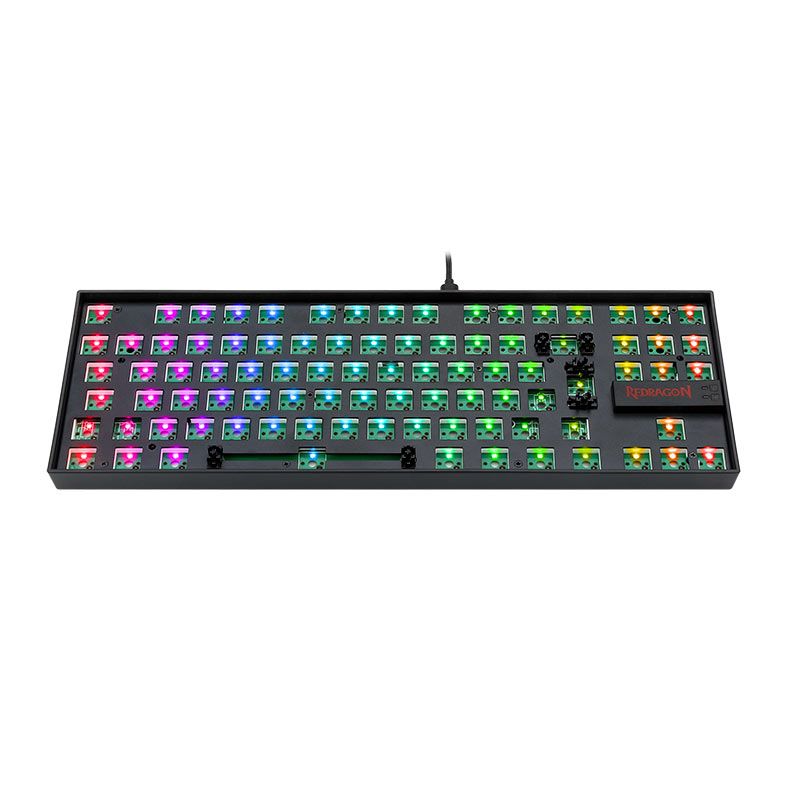 Teclado Redragon Kumara Barebone Edition, RGB, Preto, RD-BBK552