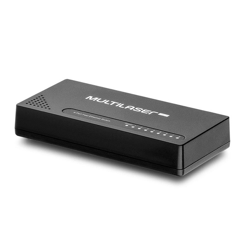 Switch Multi Pro, 8 Portas, 10/100 Mbps, Preto, RE115