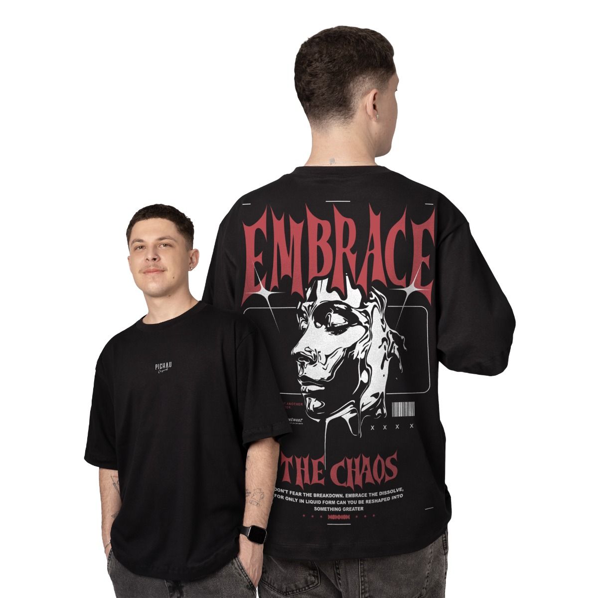Camiseta Oversized Pichau Originals Reborn, CMS-PG-REBORN