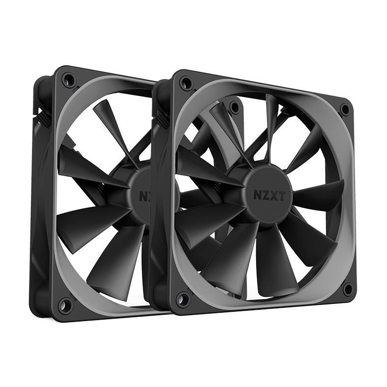 Kit Ventoinhas NZXT AER F120 2x120mm Airflow, RF-AF120-D1
