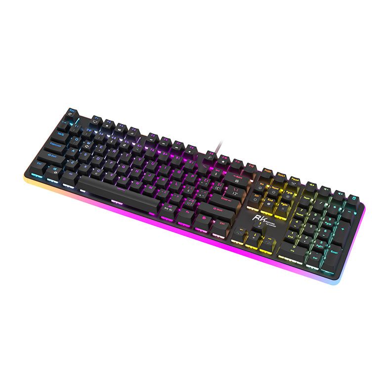 Teclado Mecanico Gamer Royal Kludge RK918, RGB, Switch Blue, Preto, RK918-BLAC-Q