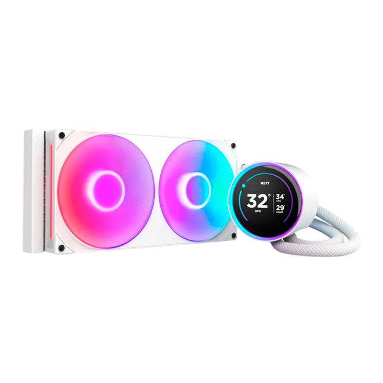 Water Cooler NZXT Kraken Elite AIO V2, RGB, 280mm, Com Display LCD, Branco, RL-KR28E-W2