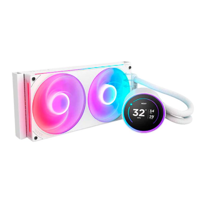 Water Cooler NZXT Kraken Elite AIO V2, RGB, 280mm, Com Display LCD, Branco, RL-KR28E-W2