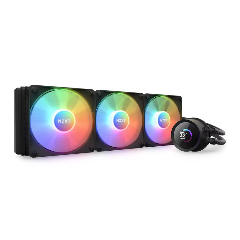 Water Cooler NZXT Kraken 360 RGB, Display LCD, 360mm, Preto, RL-KR360-B1