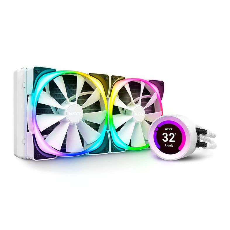 Water Cooler NZXT Kraken Z63 RGB, 280mm, Display LCD, Branco, RL-KRZ63-RW