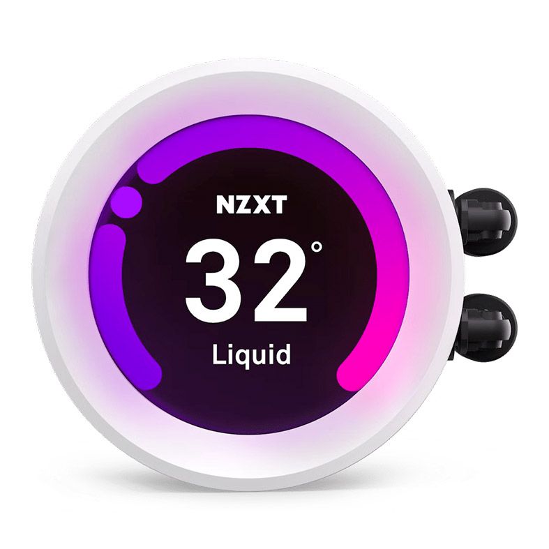 Water Cooler NZXT Kraken Z73 RGB, Display LCD, 360mm, Branco, RL