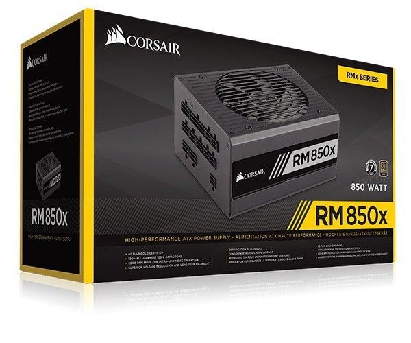 Fonte Corsair RMx Series Modular RM850X 850 Watts 80 Plus Gold, CP-9020093