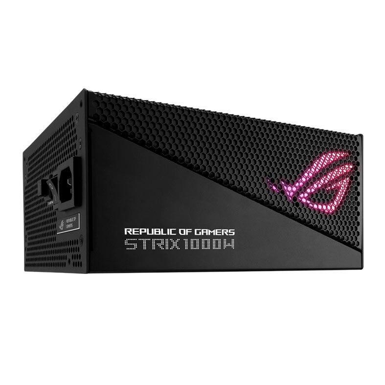 Fonte Asus ROG STRIX Aura Edition, 1000W, RGB, Full Modular, 80 Plus Gold, Preto, ROG-STRIX-1000G-AURA-GAMING