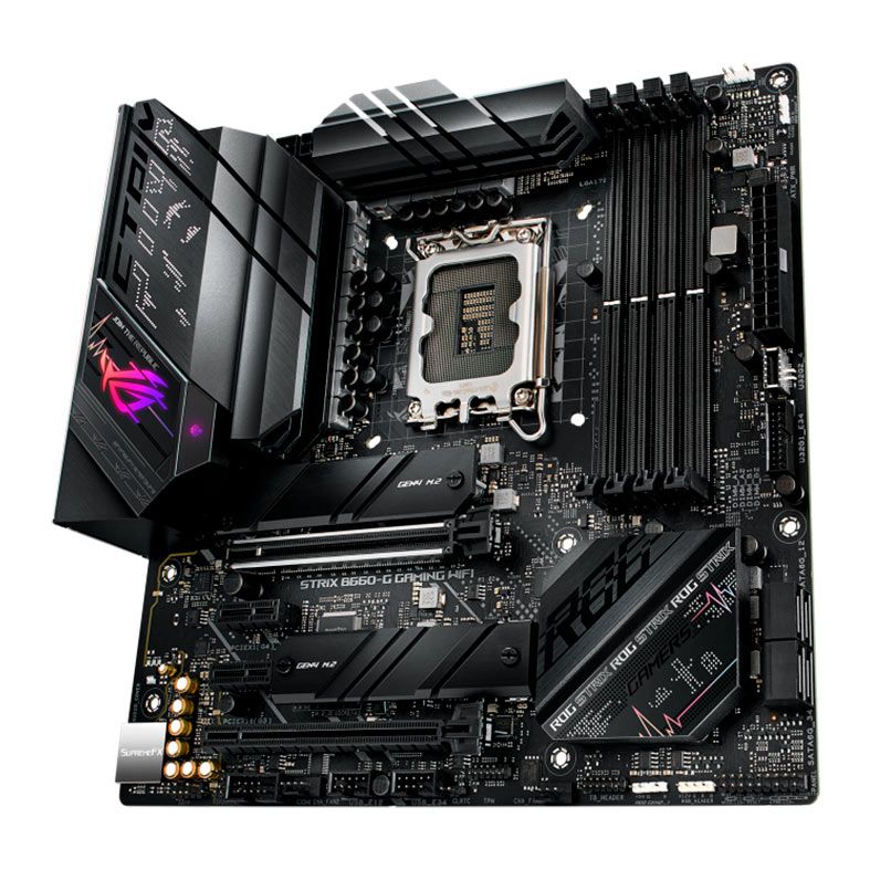 Placa Mae Asus ROG Strix B660-G Gaming WIFI, DDR5, Socket LGA1700, M-ATX, Chipset Intel B660, ROG STRIX B660-G GAMING WIFI